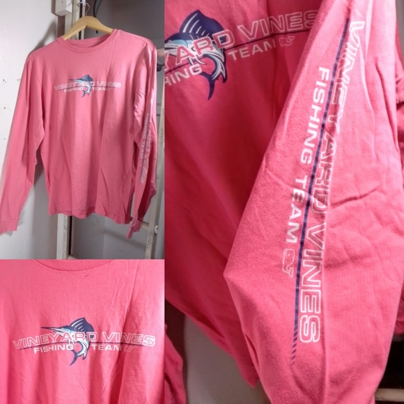 Vineyard Vines Tops - Coral Pink Vinyard Vines Long Sleeve in gently Use
